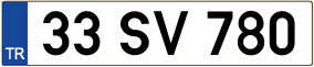 Truck License Plate